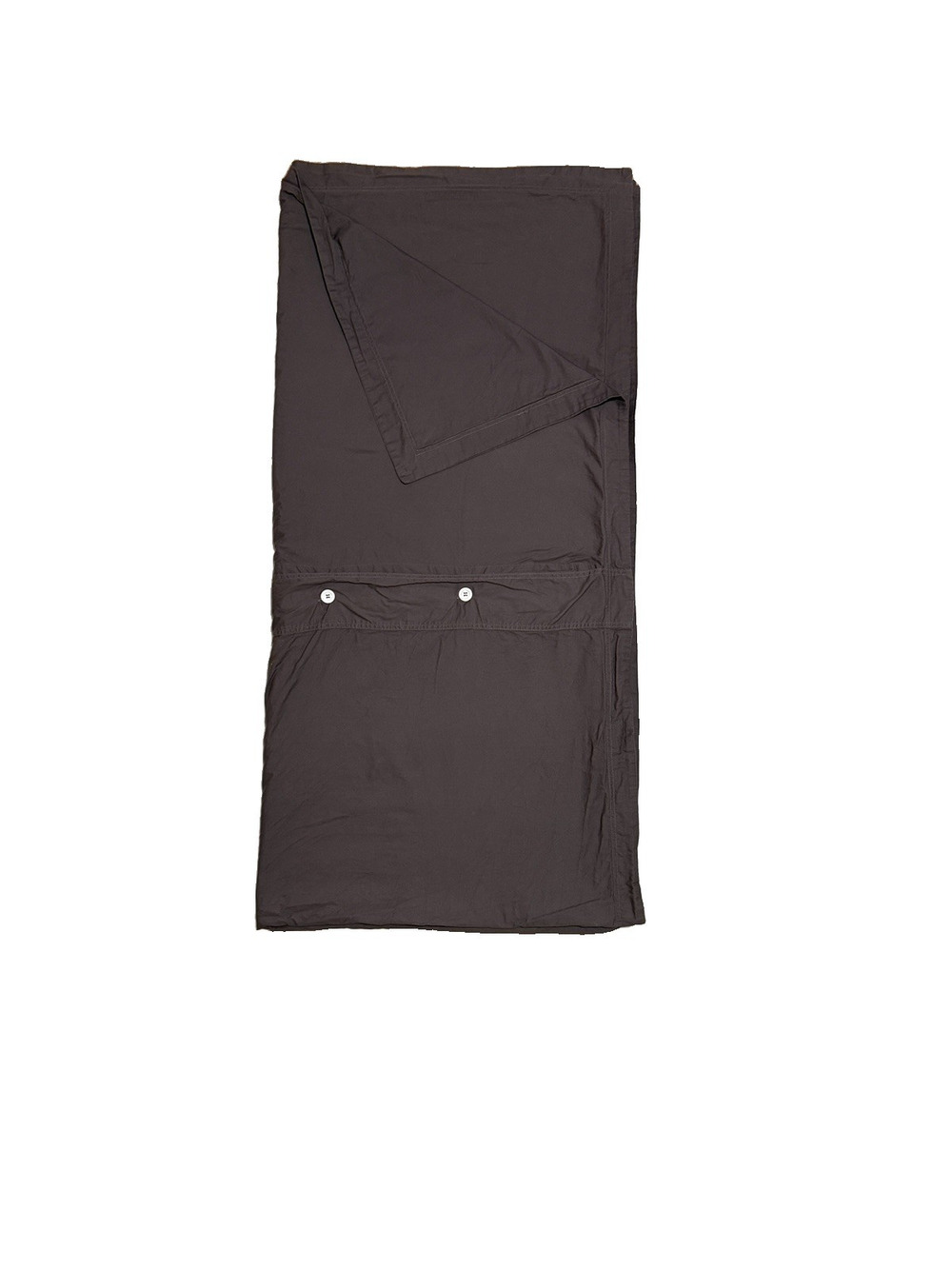 Lacoste Full / Queen Cotton Duvet Cover Solid Dark Gray Luxury Bedding